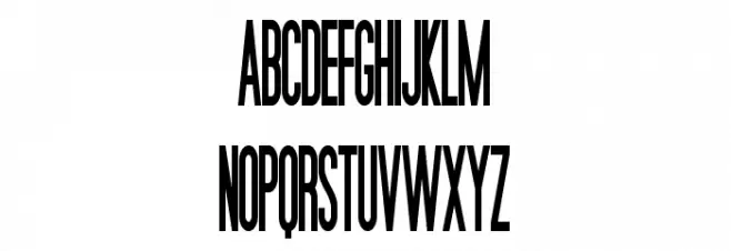 Movie Poster Condensed Bold Fonte MAIÚSCULAS