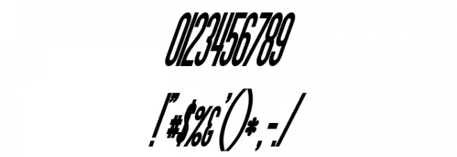 Movie Poster Condensed BoldItalic Font OTHER CHARS
