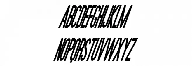 Movie Poster Condensed BoldItalic Schriftart Groß