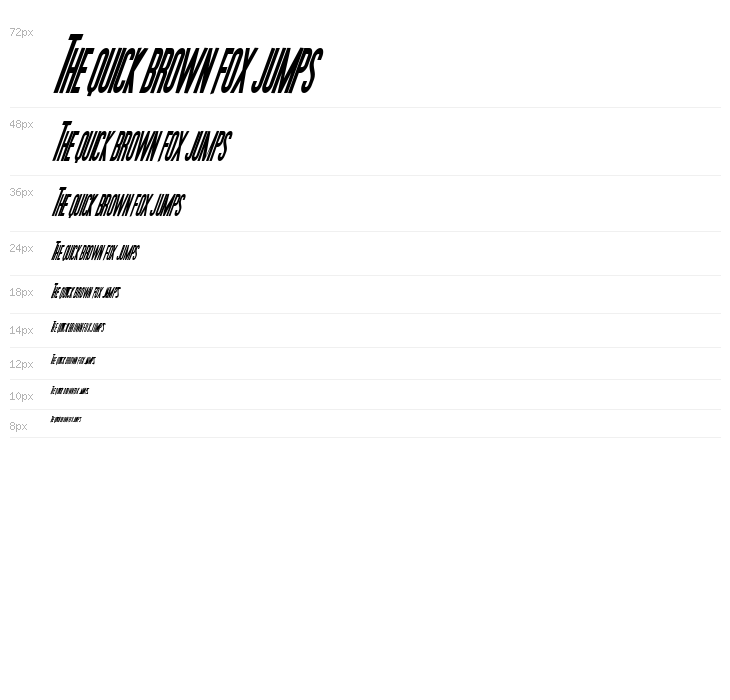 Movie Poster Condensed BoldItalic Waterfall