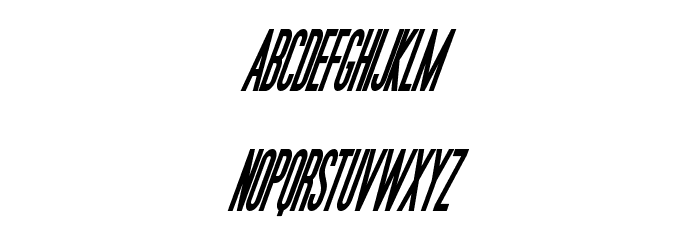 Movie Poster Condensed BoldItalic Font LOWERCASE