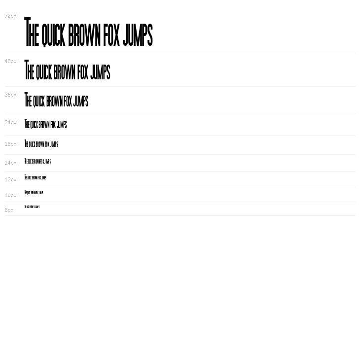 Movie Poster Condensed Bold Waterfall