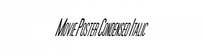 Movie Poster Condensed Italic  baixar fontes gratis