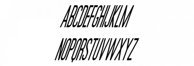 Movie Poster Condensed Italic خط أحرف كبيرة