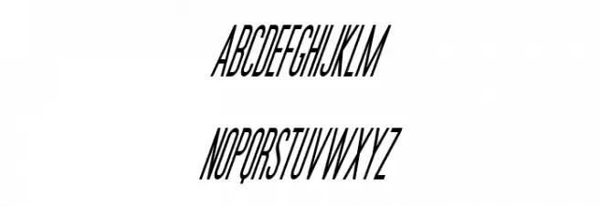Movie Poster Condensed Italic Schriftart Kleinbuchstaben