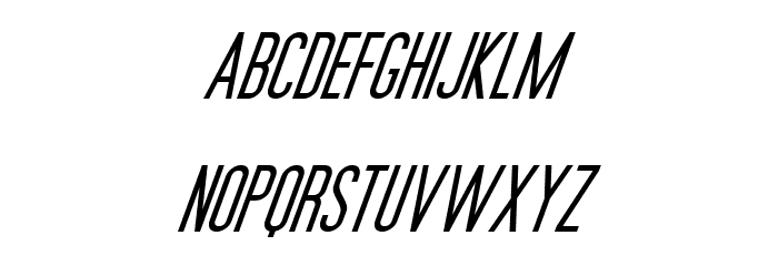 Movie Poster Italic Font LOWERCASE