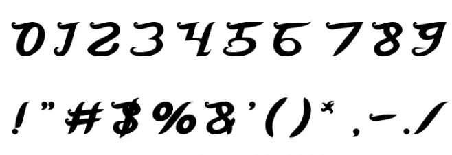 Movie Script Ending Bold Font OTHER CHARS