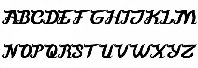 Movie Script Ending Bold 字体 大写