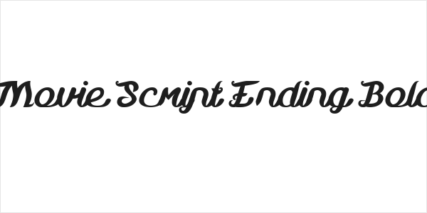 Movie Script Ending Bold Logo