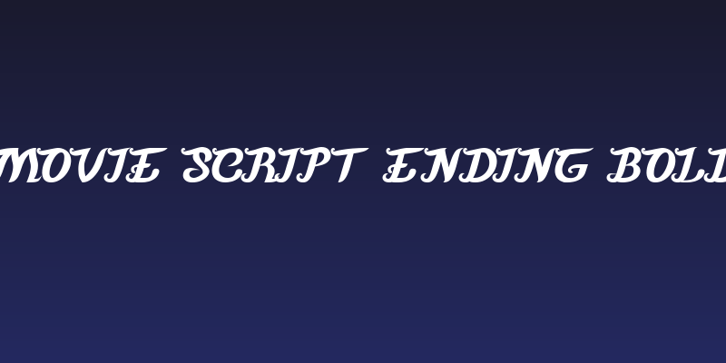 Movie Script Ending Bold Social Header