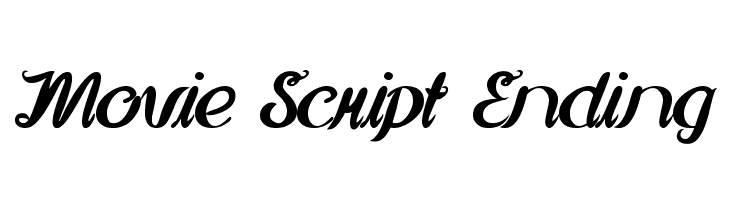Movie Script Ending  Frei Schriftart Herunterladen