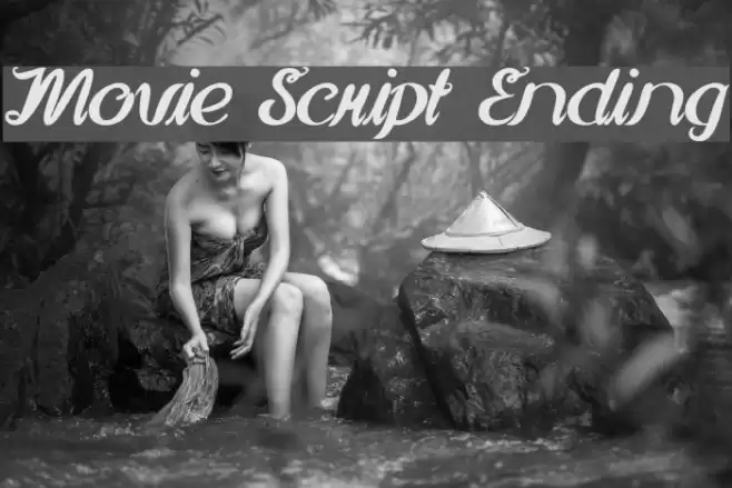 Movie Script Ending Font examples