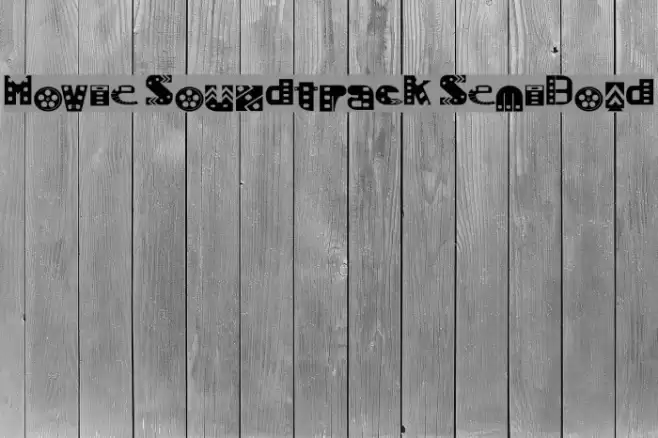 Movie SoundtracK SemiBold Font examples