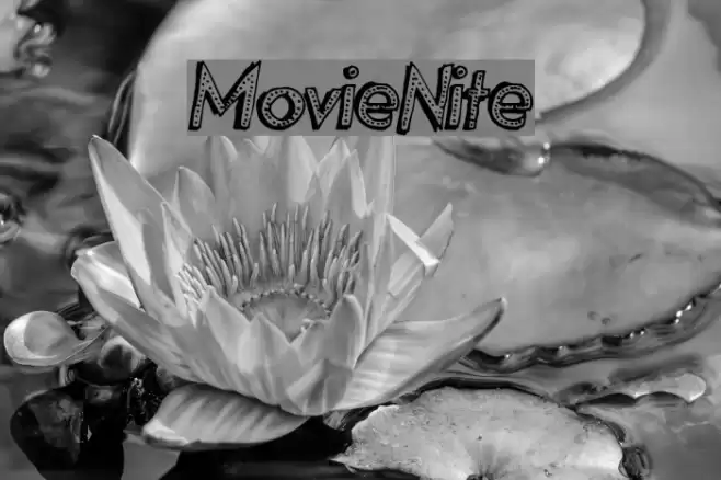 MovieNite Font examples