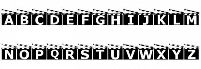 Movieboards Schriftart Groß
