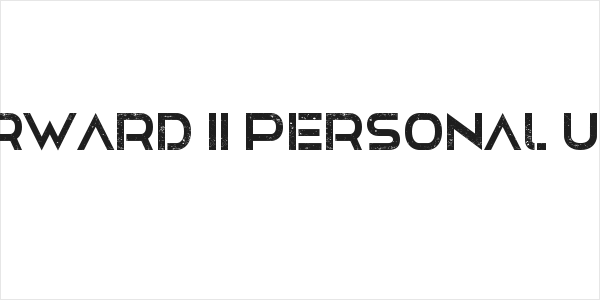 Moving Forward II Personal Use Grunge Logo