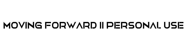 Moving Forward II Personal Use  Fuentes Gratis Descargar