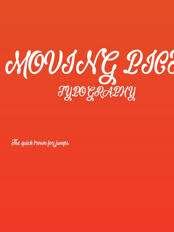 Moving Pictures Personal Use  Poster