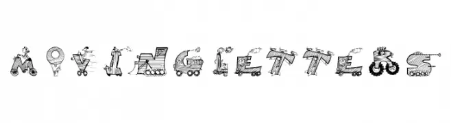 MovingLetters  नि: शुल्क फ़ॉन्ट्स डाउनलोड