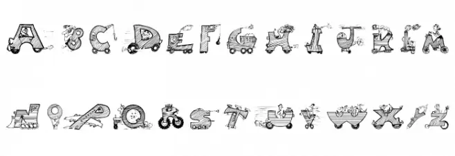 MovingLetters 字体 大写