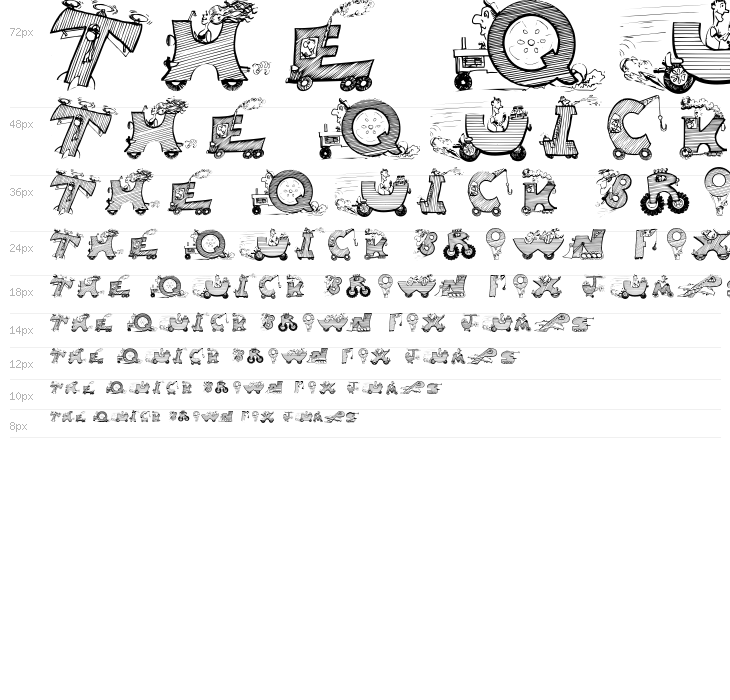 MovingLetters Waterfall