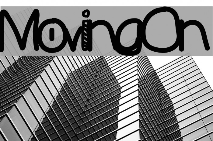 MovingOn Font examples