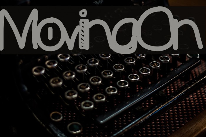MovingOn Font examples