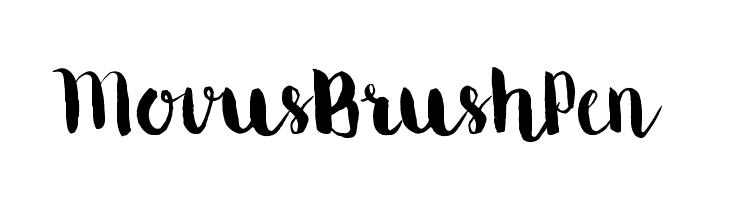 MovusBrushPen Fonte