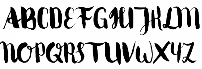 MovusBrushPen Fonte MAIÚSCULAS