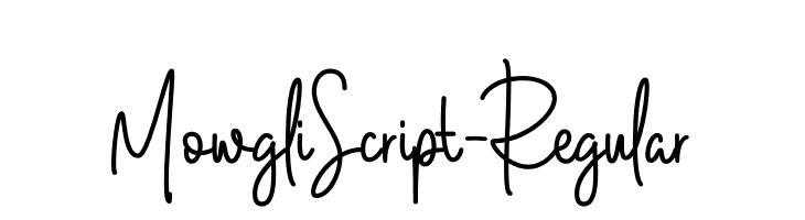 MowgliScript-Regular  font caratteri gratis
