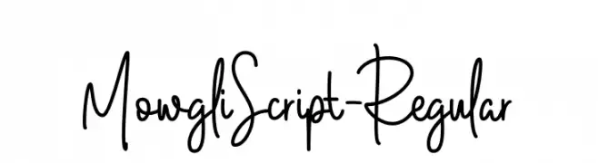 MowgliScript-Regular  नि: शुल्क फ़ॉन्ट्स डाउनलोड