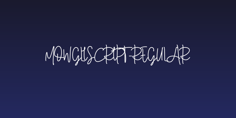 MowgliScript-Regular Social Header