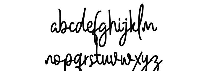 MowgliScript-Regular Font LOWERCASE