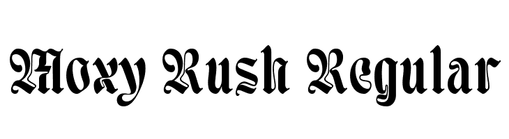 Moxy Rush Regular フォント