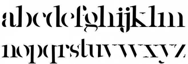 Moycen Font LOWERCASE