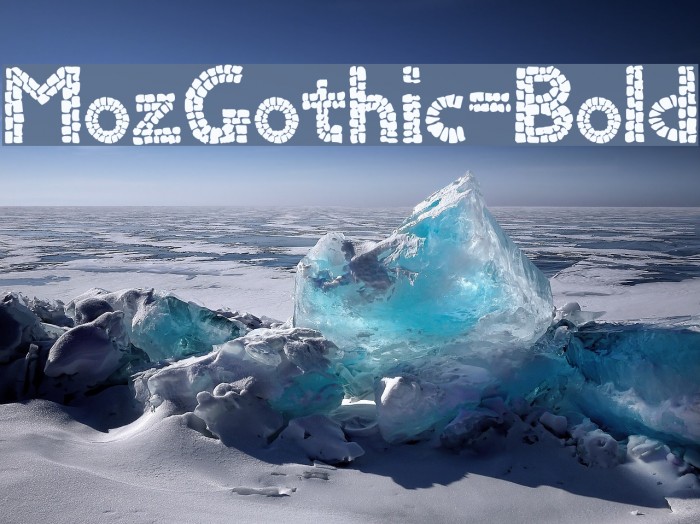 MozGothic-Bold Font examples