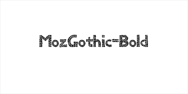 MozGothic-Bold Logo