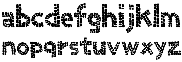 MozGothic-Bold Font LOWERCASE