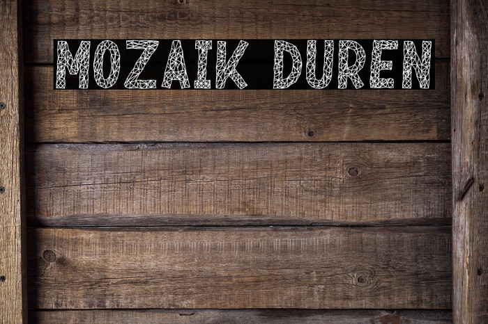 Mozaik Duren Font examples
