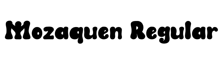 Mozaquen Regular  Free Fonts Download
