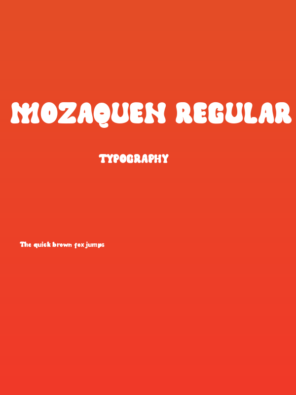 Mozaquen Regular Poster