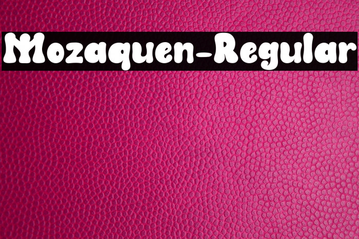 Mozaquen-Regular Example 1