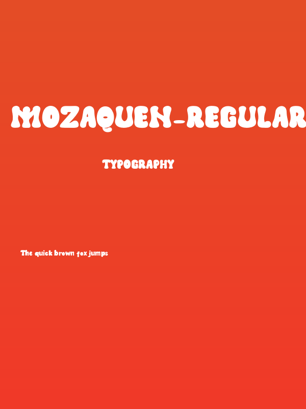 Mozaquen-Regular Poster
