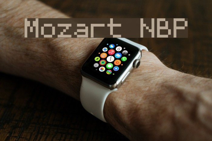 Mozart NBP Font examples