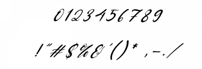 Mozzana Italic Font OTHER CHARS