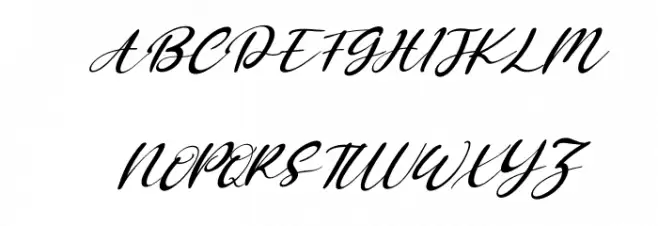 Mozzana Italic Schriftart Groß