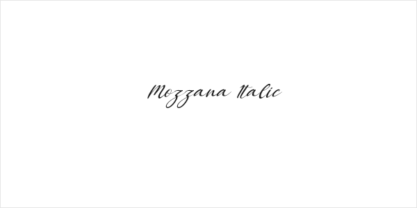 Mozzana Italic Logo