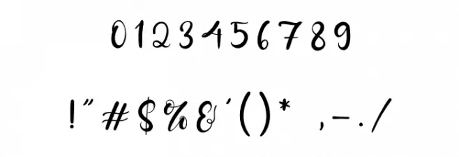 Mozzana Font OTHER CHARS