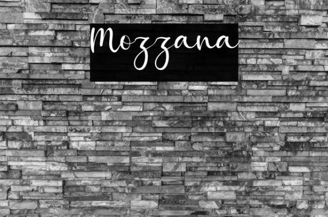 Mozzana Font examples