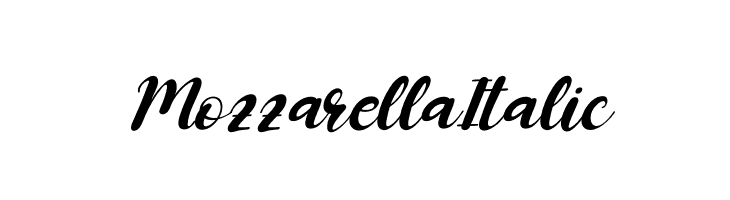 Mozzarella Italic  font caratteri gratis